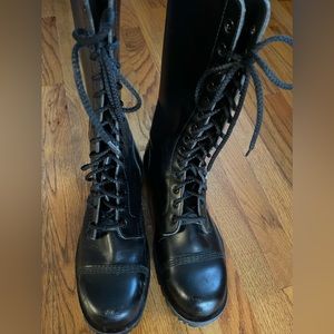 Underground steel toes boots 14 eye made in England men’s size 10UK 11US